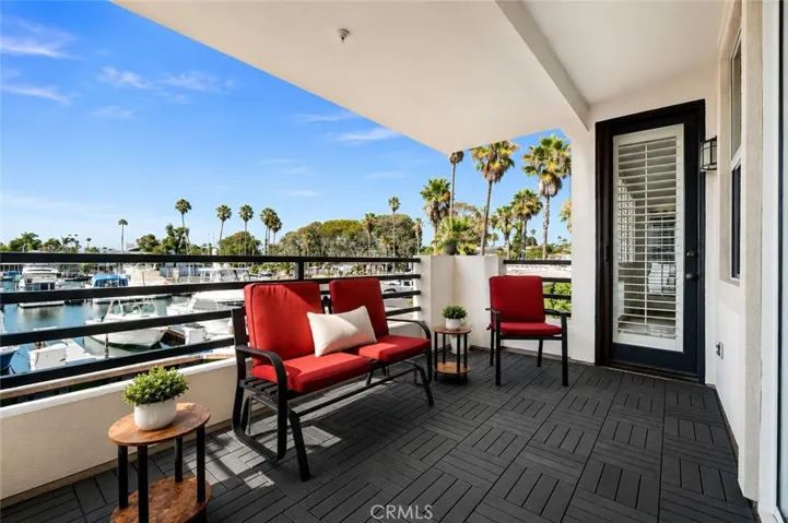 Balcony #1 offering Marina Water Views