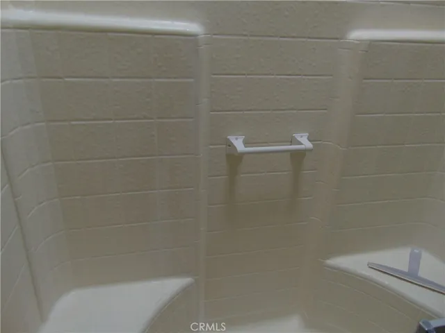 dual seats in shower in guest bath