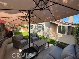 Patio seating area