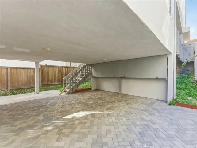 Ground level back patio