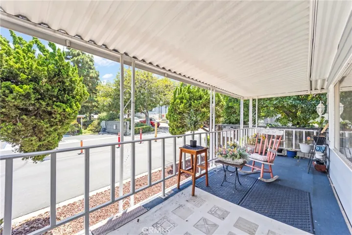 Covered Patio Overlooks Pool Area
