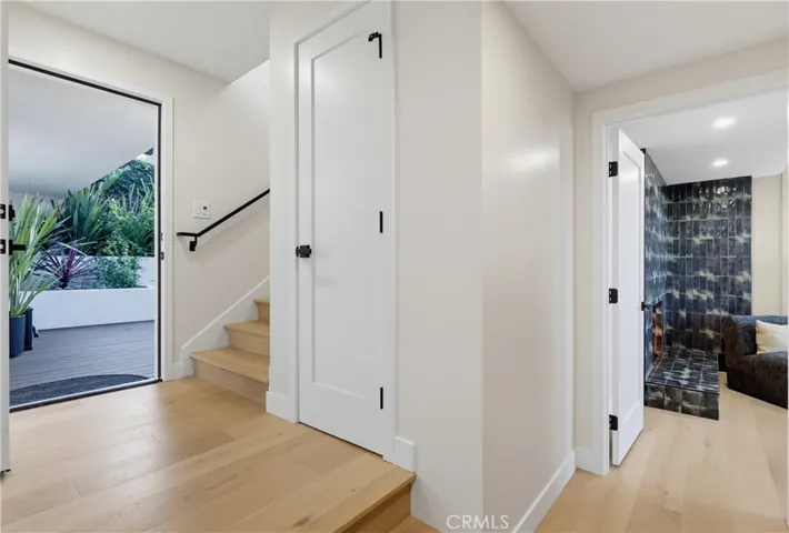 Lower level entry to patio