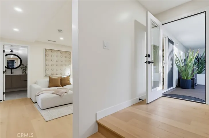 Lower level entry to family room and patio