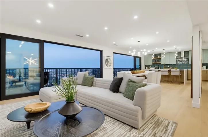 Living room with view
