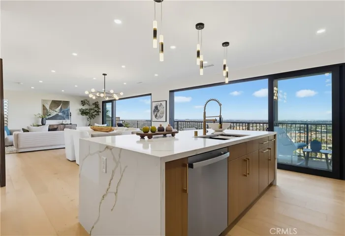 Kitchen with view