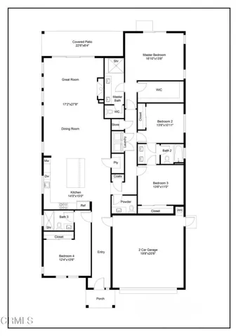 3235 Arrowhead Floor Plan 2B