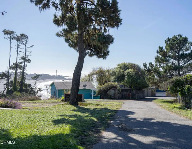private drive view towards house