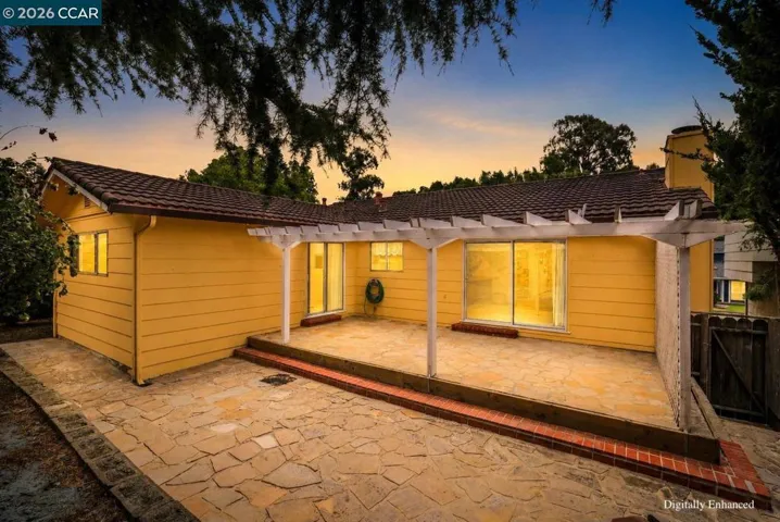 Twilight Digital Backyard Patio