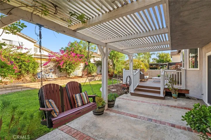 lovely swing and backyard peace