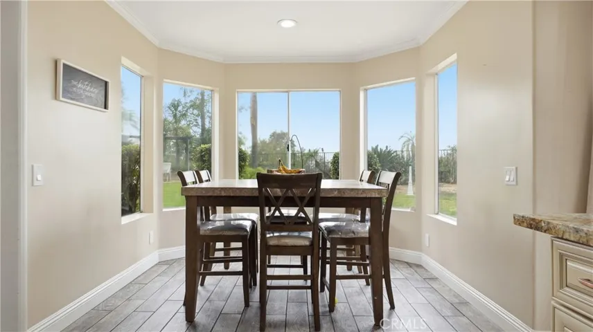 Eating area in Kitchen with sunset views everyday!