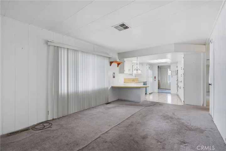 Large Family Room and view of the Kitchen