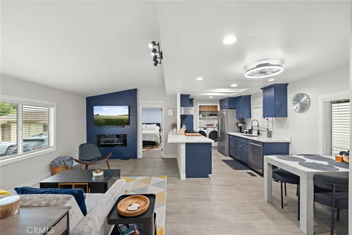 Living Room Dining Kitchen Open Concept Remodeled