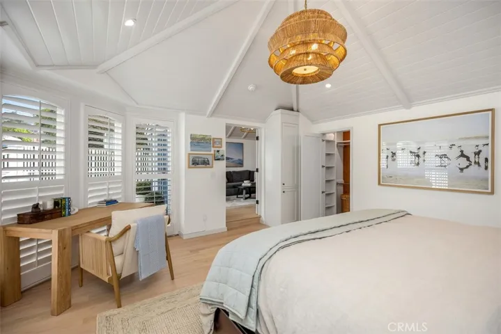 Another view of the front bedroom with french doors to close up and enjoy space.