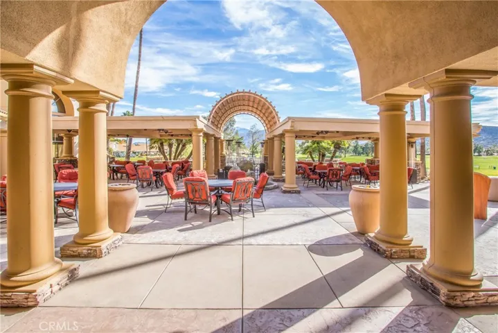 Clubhouse patio area