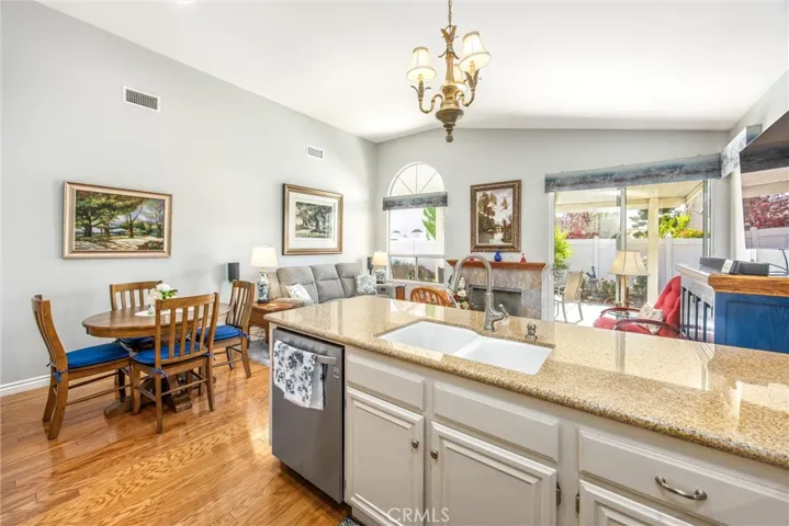 Kitchen to family room