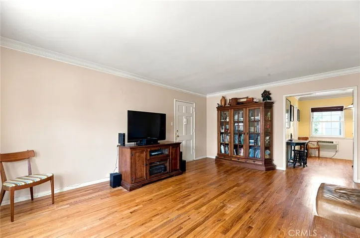 Entrance, living room, bathed in light