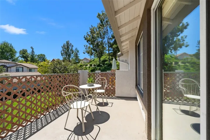 Your private balcony is a great space for leisurely lounging...