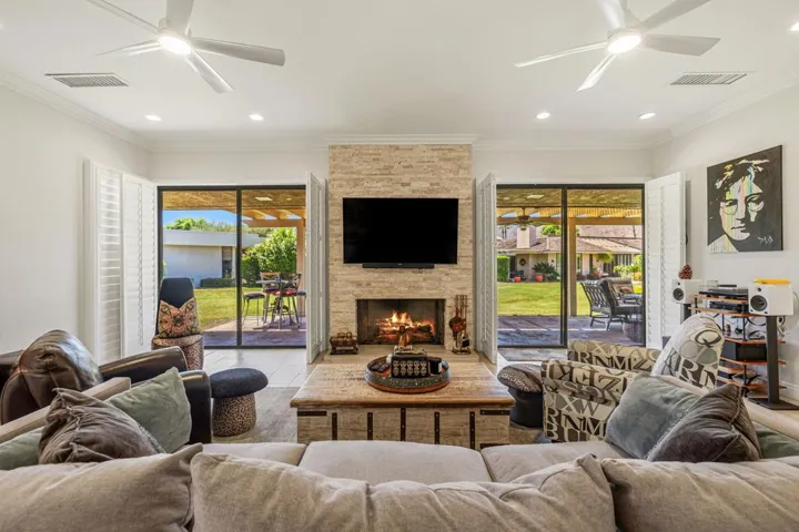 Living Room with Fireplace