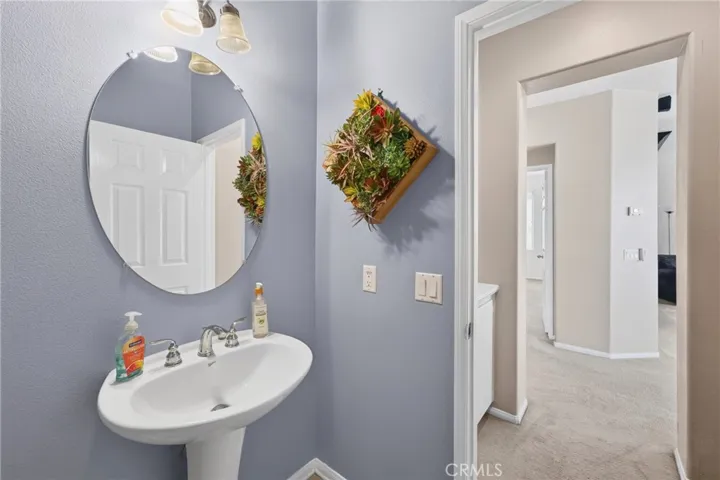 Downstairs powder room