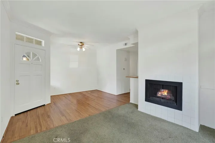 The fireplace is not working.