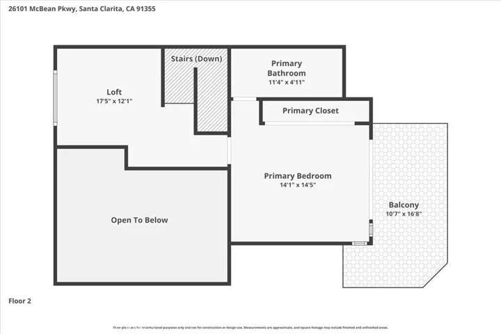 Floor Plan - Upstairs