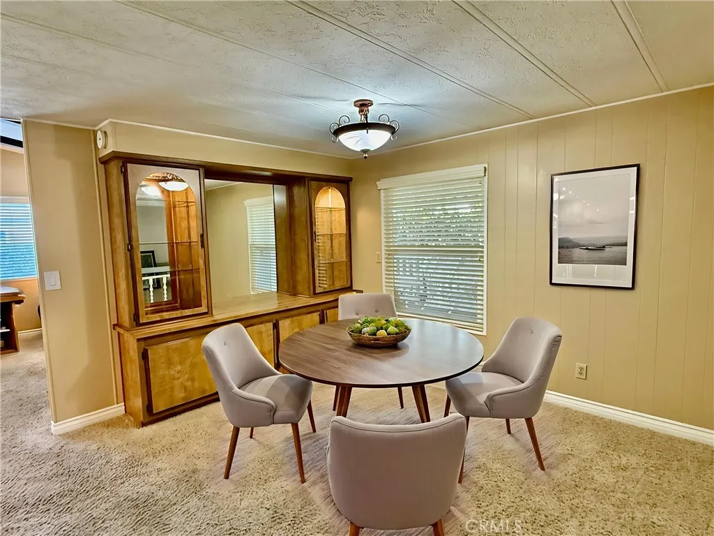 Dining room, virtually staged
