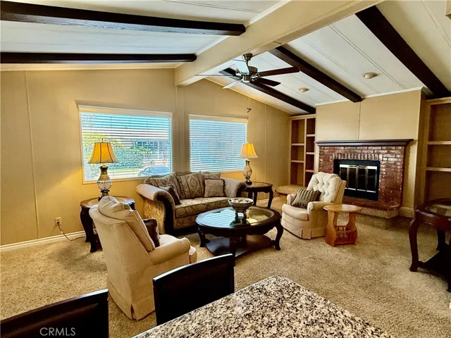 Cozy fireplace