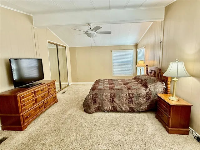 Generous primary bedroom with walk-in closet