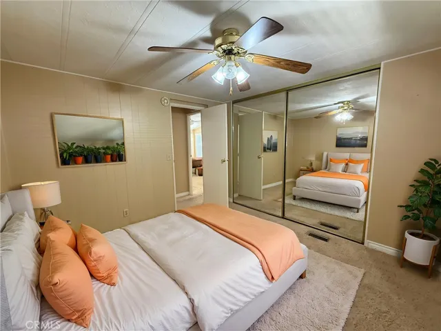 Guest bedroom, virtually staged