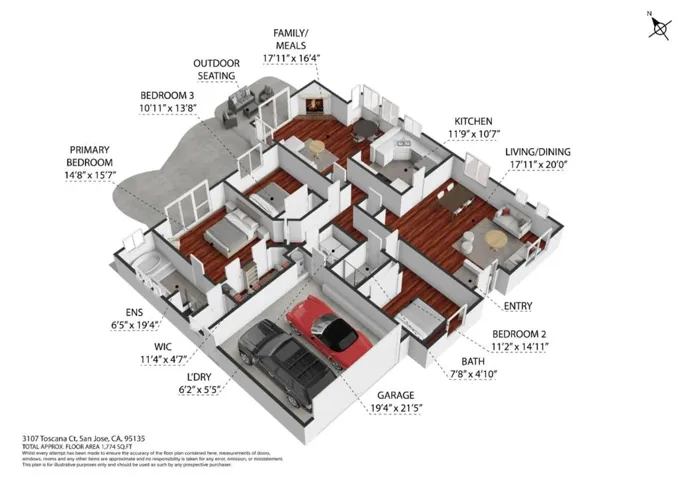 3107 Toscana Court, San Jose, California 95135