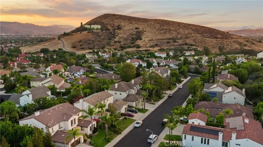 Foothill views at sunset