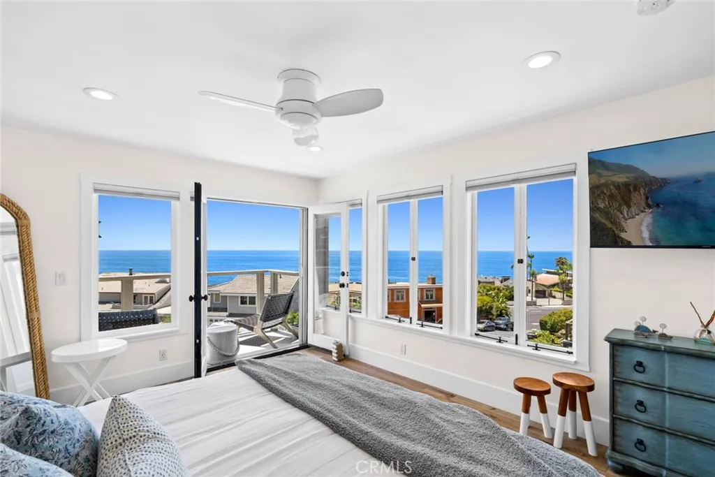  Occupying its own private level, the primary suite is a tranquil retreat with sweeping ocean views, a private viewing deck, a spa inspired bath with dual vanities and an oversized resort-style shower and a generous walk-in closet.