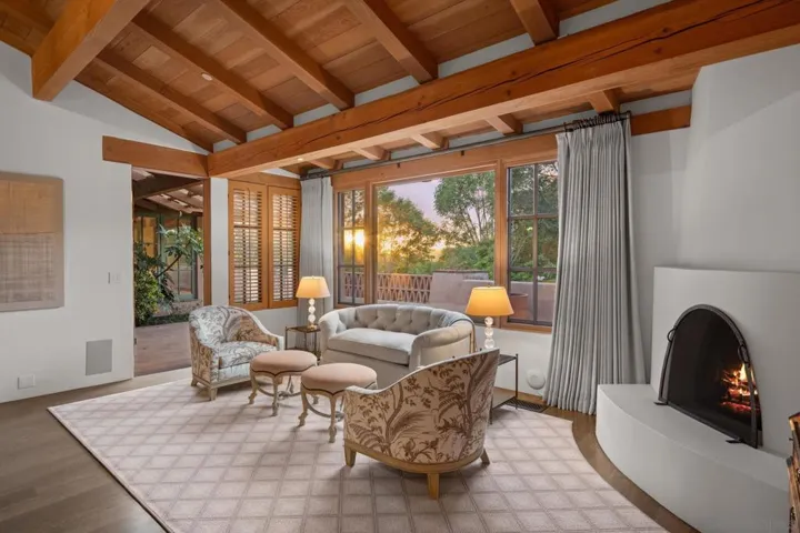 Lovely sunset sitting area.