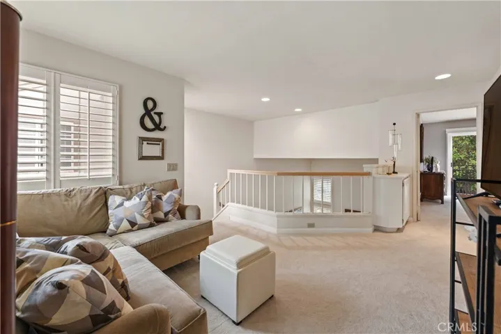 We are Upstairs in the spacious Loft. Office, Playroom, Movie Theater!
