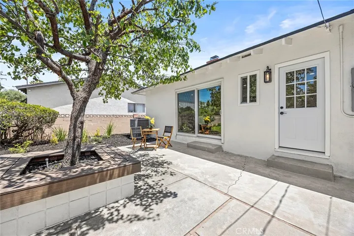 Patio just off the kitchen/living area