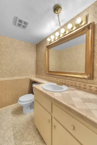 Downstairs powder room