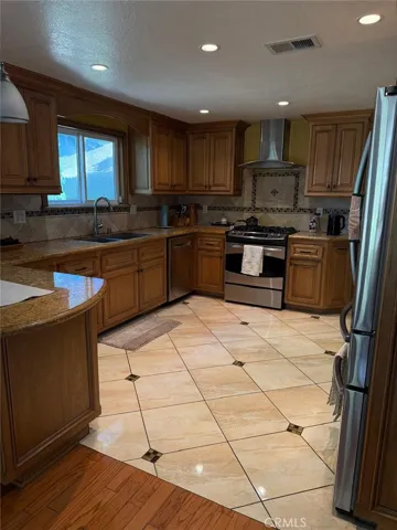 Upgraded kitchen.