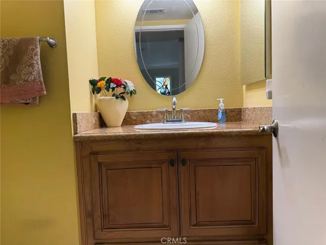 Remodeled downstairs half bath.