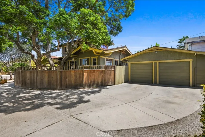 Garage and driveway