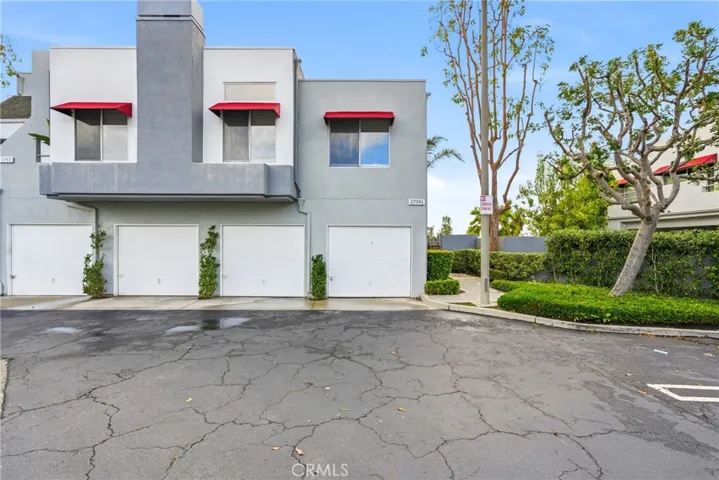 Exterior view of the detached garage.