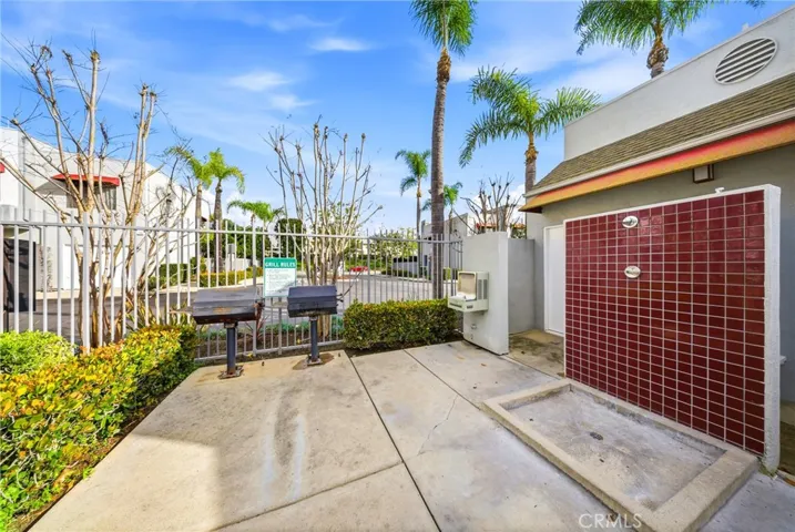 Outdoor barbecue area for gatherings.