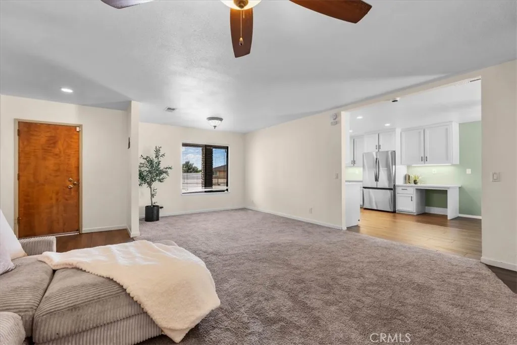Living room and bonus space