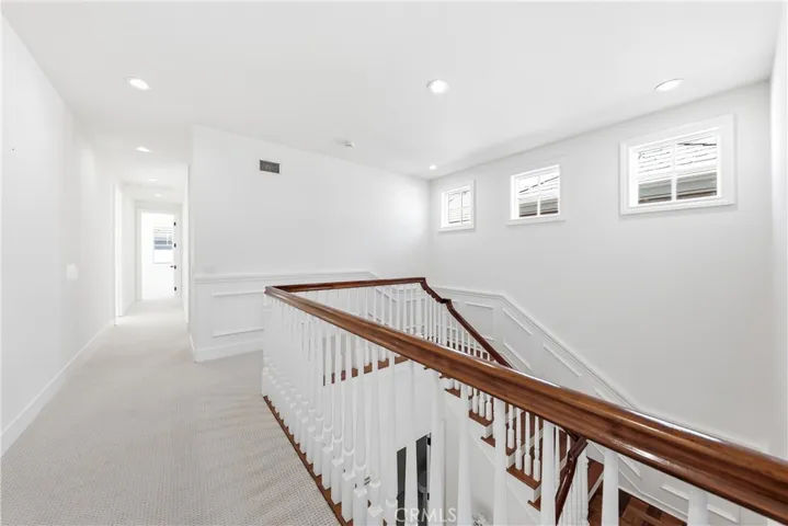 Upstairs hallway leading to guest bedrooms