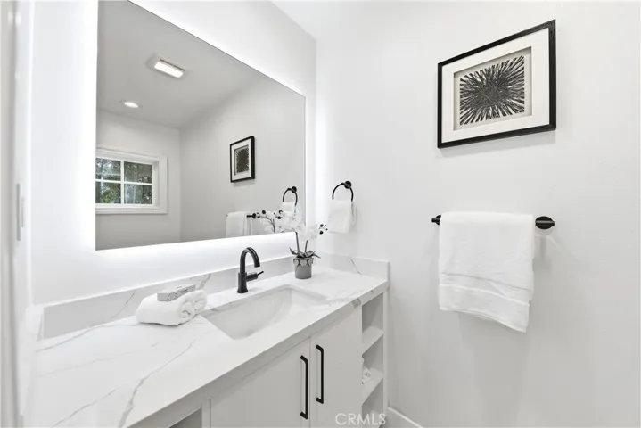 Downstairs powder room