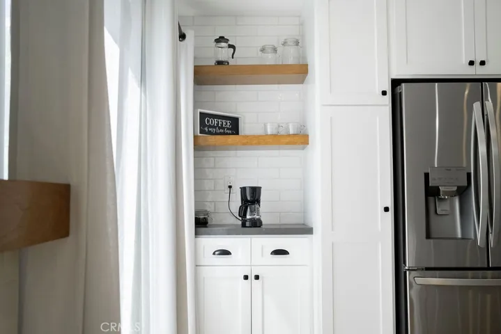 Coffee bar area.