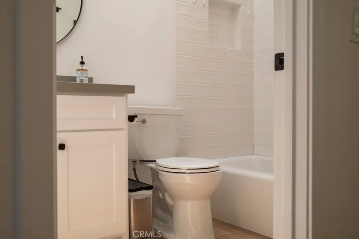 Partial view of upstairs bathroom.