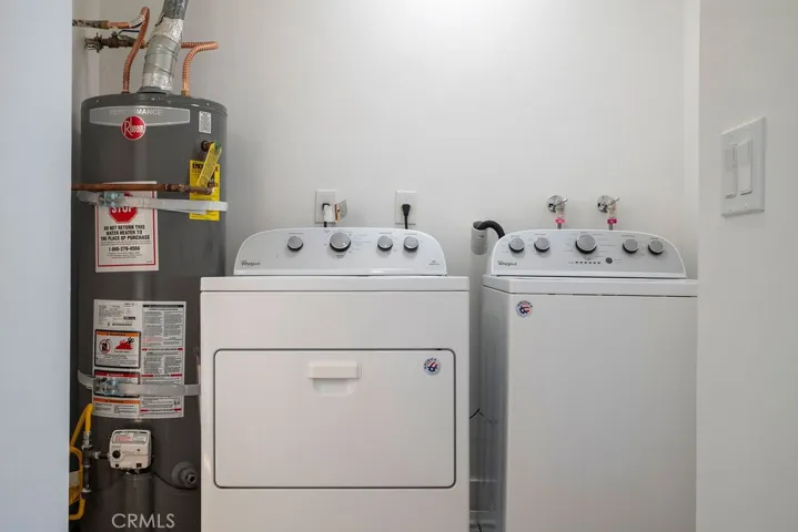 Included washer, dryer and water heater