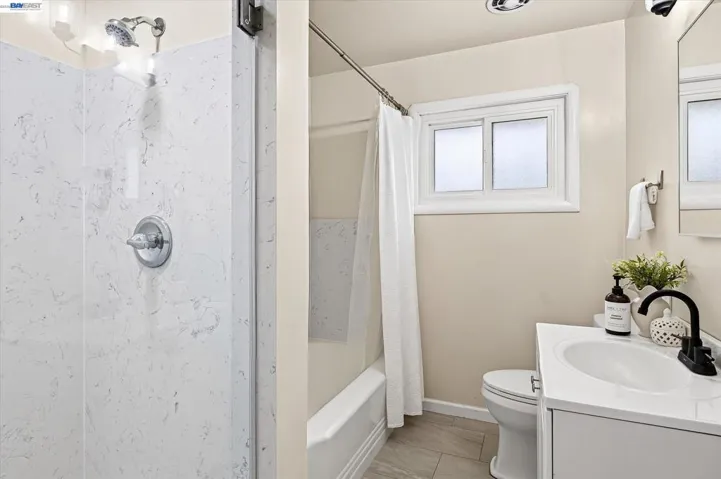 UPGRADED HALL BATH