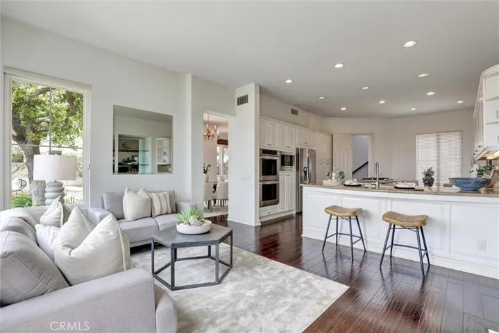Designed for gathering, the family room and kitchen create the heart of the home.