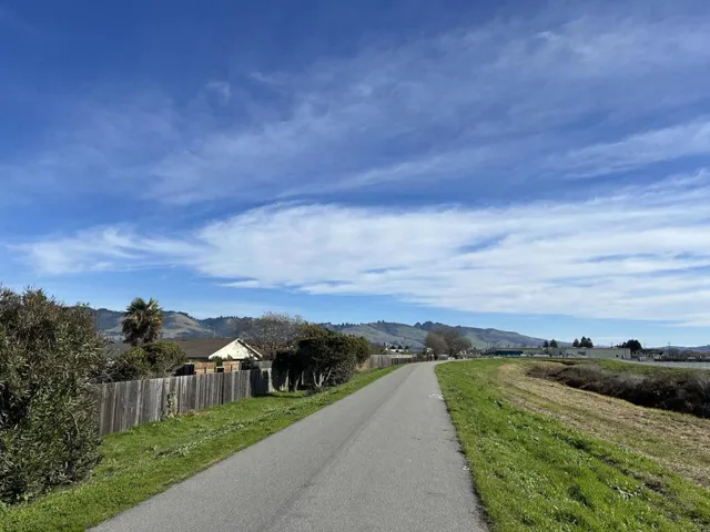 Walking path behind the Adult Village